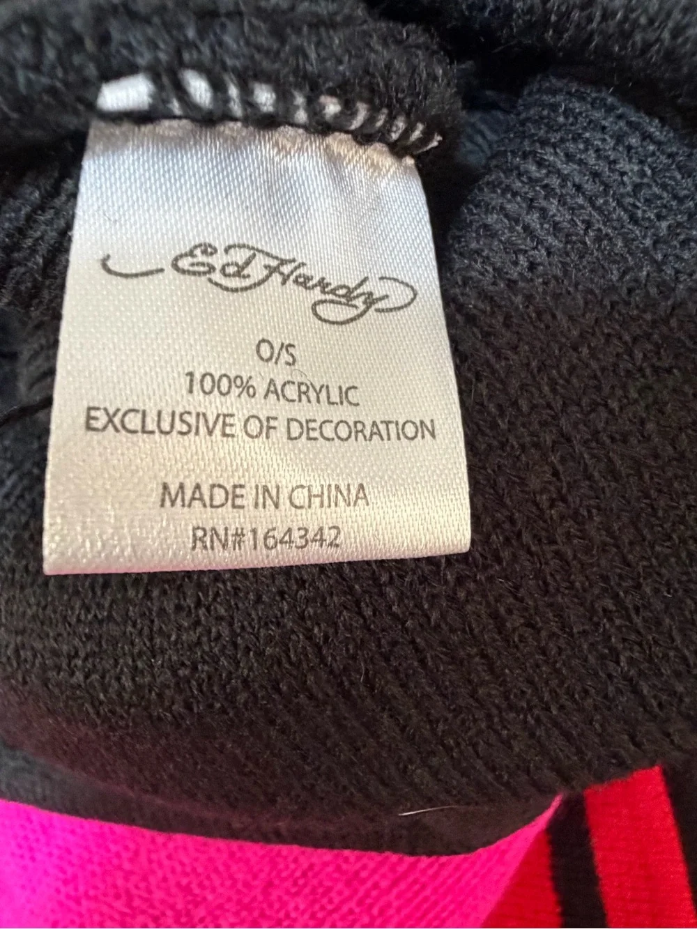 100% Acrylic NWT O/S Ed Hardy Pom Beanie-3 available at $20 each